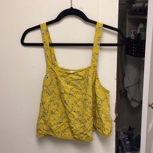 Yellow Floral Flowy Tank